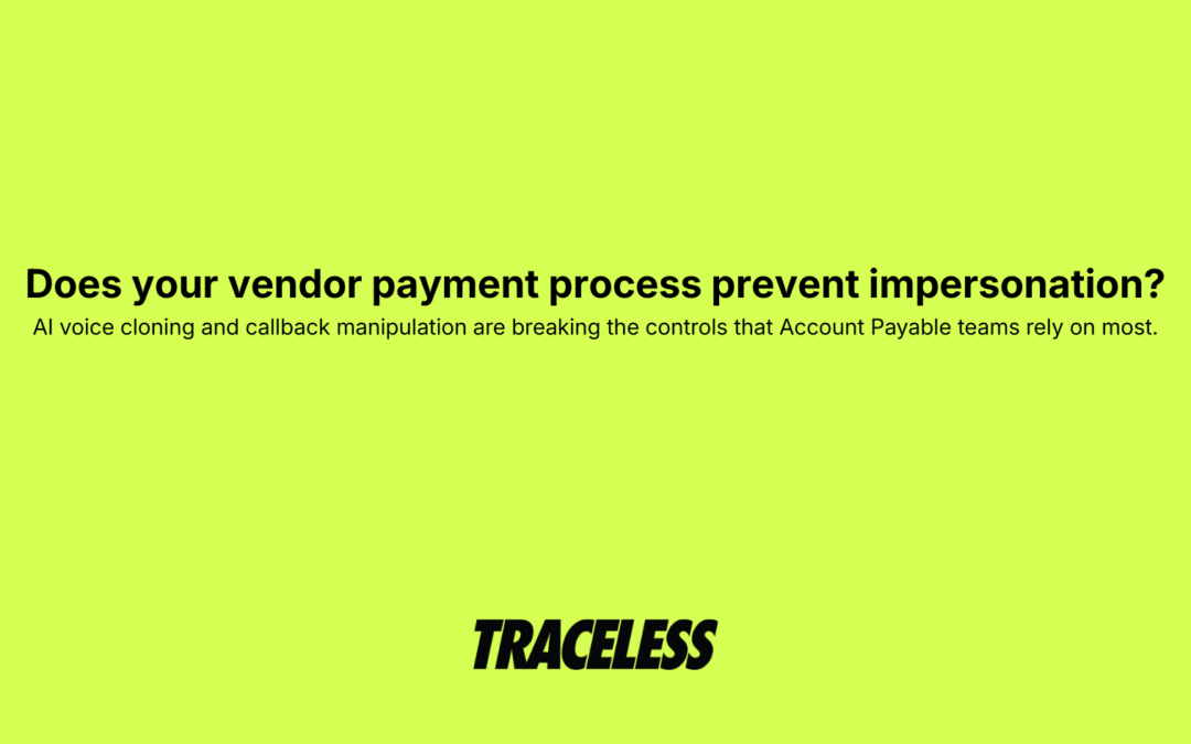 Vendor Payment Fraud and Why Verification Keeps Failing