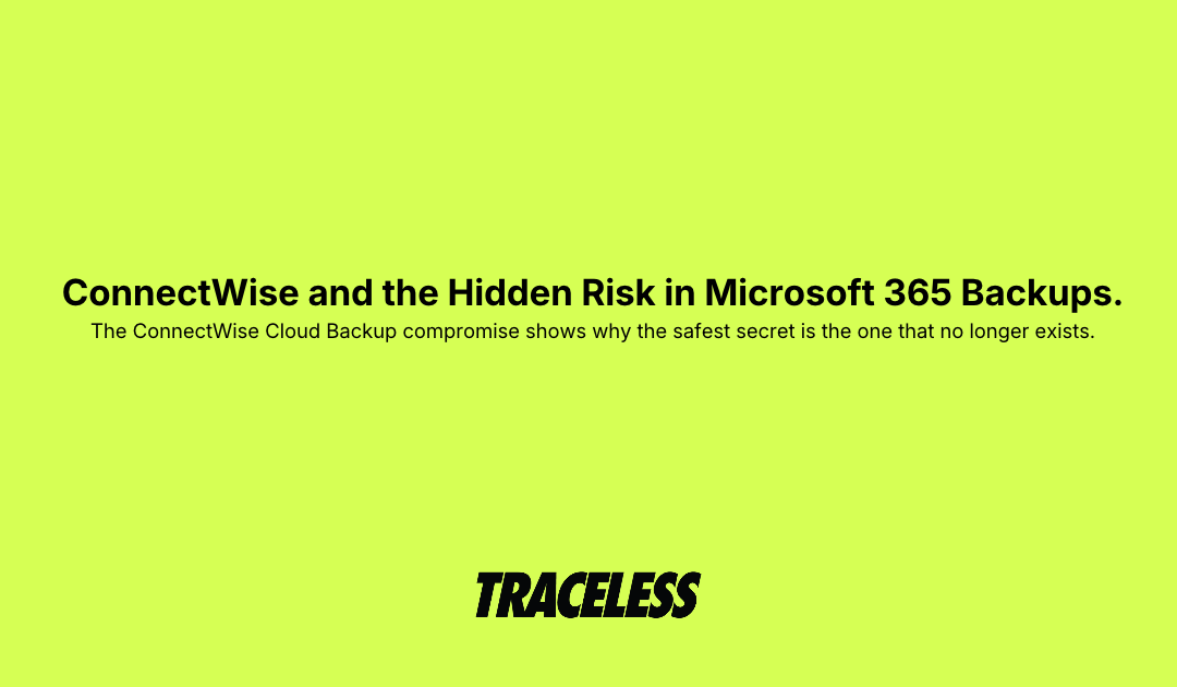 ConnectWise and the hidden risk in Microsoft 365 backups.